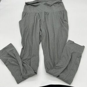 CALIA Women's MEDIUM Stretch Jogger Pants Gray Pockets Tapered High Waisted